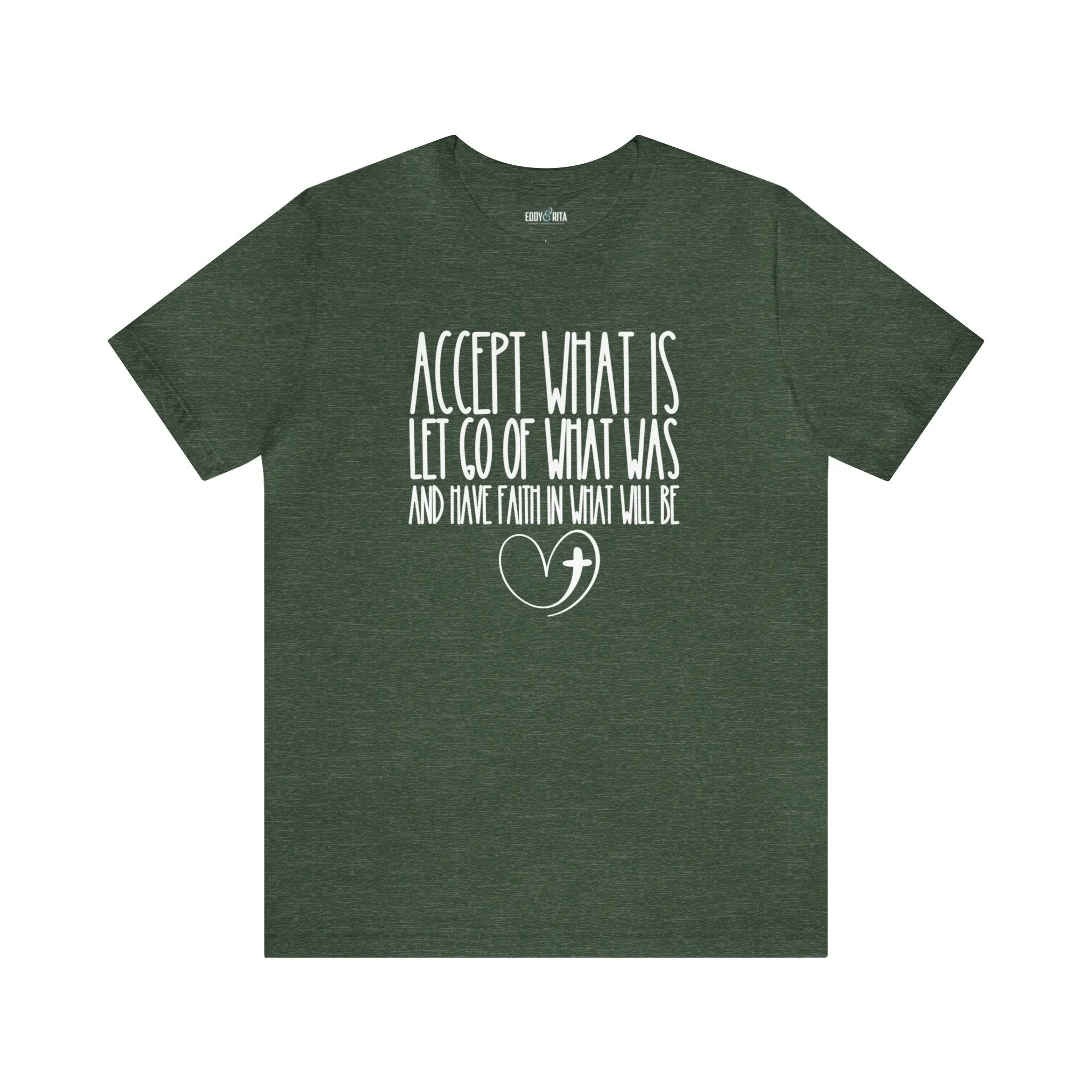 Accept, Let Go, Have Faith Women's Bella Canvas Tee: Inspirational Comfort with Stylish Ease