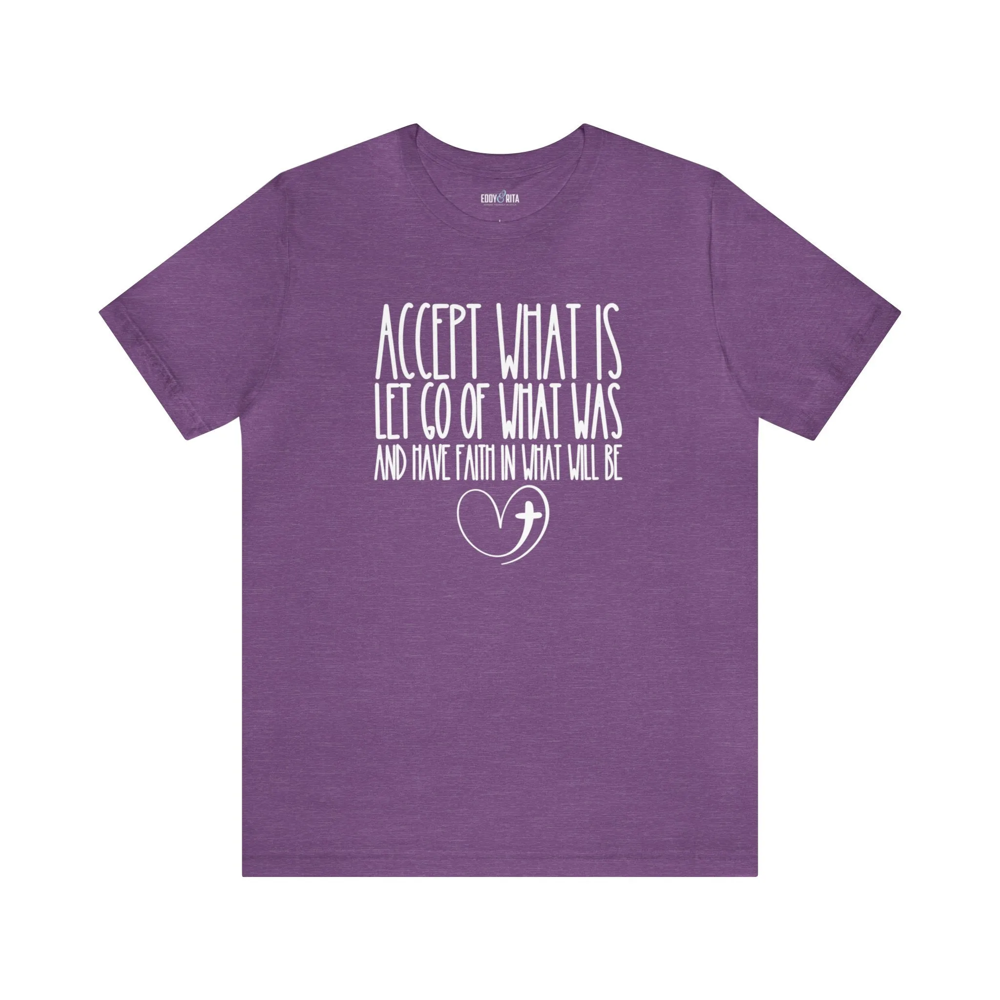 Accept, Let Go, Have Faith Women's Bella Canvas Tee: Inspirational Comfort with Stylish Ease