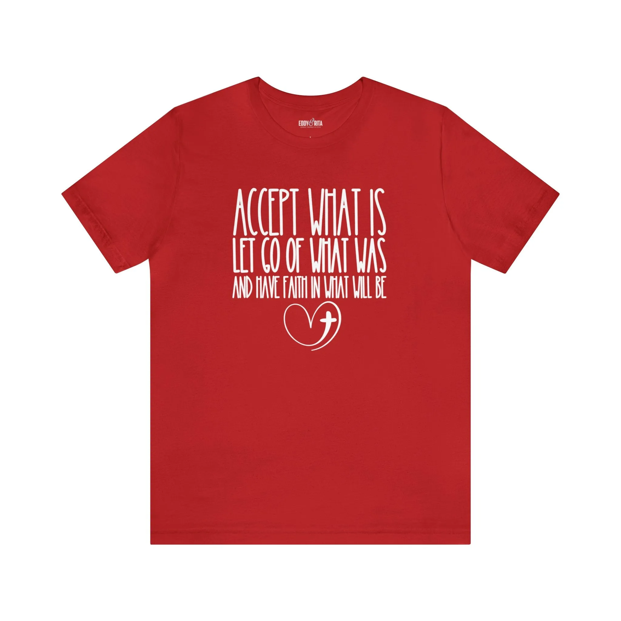 Accept, Let Go, Have Faith Women's Bella Canvas Tee: Inspirational Comfort with Stylish Ease