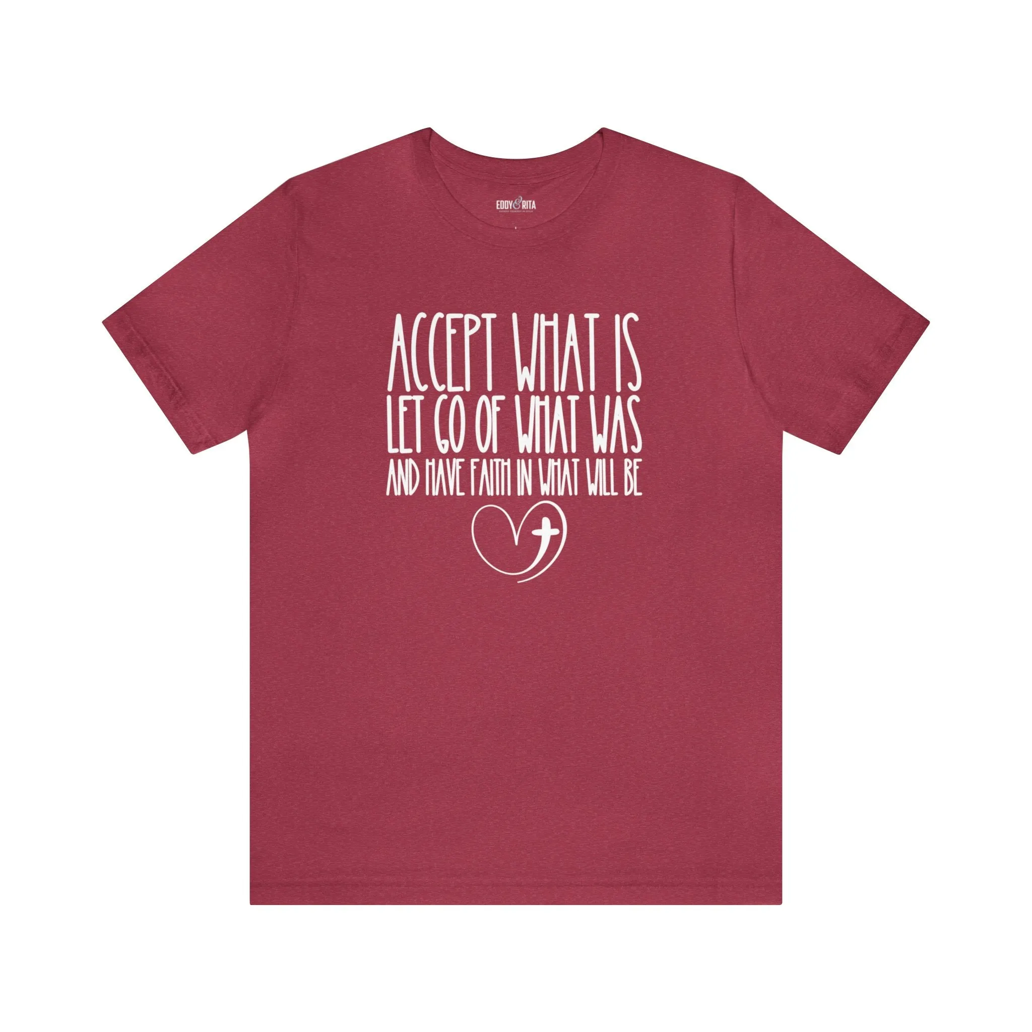 Accept, Let Go, Have Faith Women's Bella Canvas Tee: Inspirational Comfort with Stylish Ease