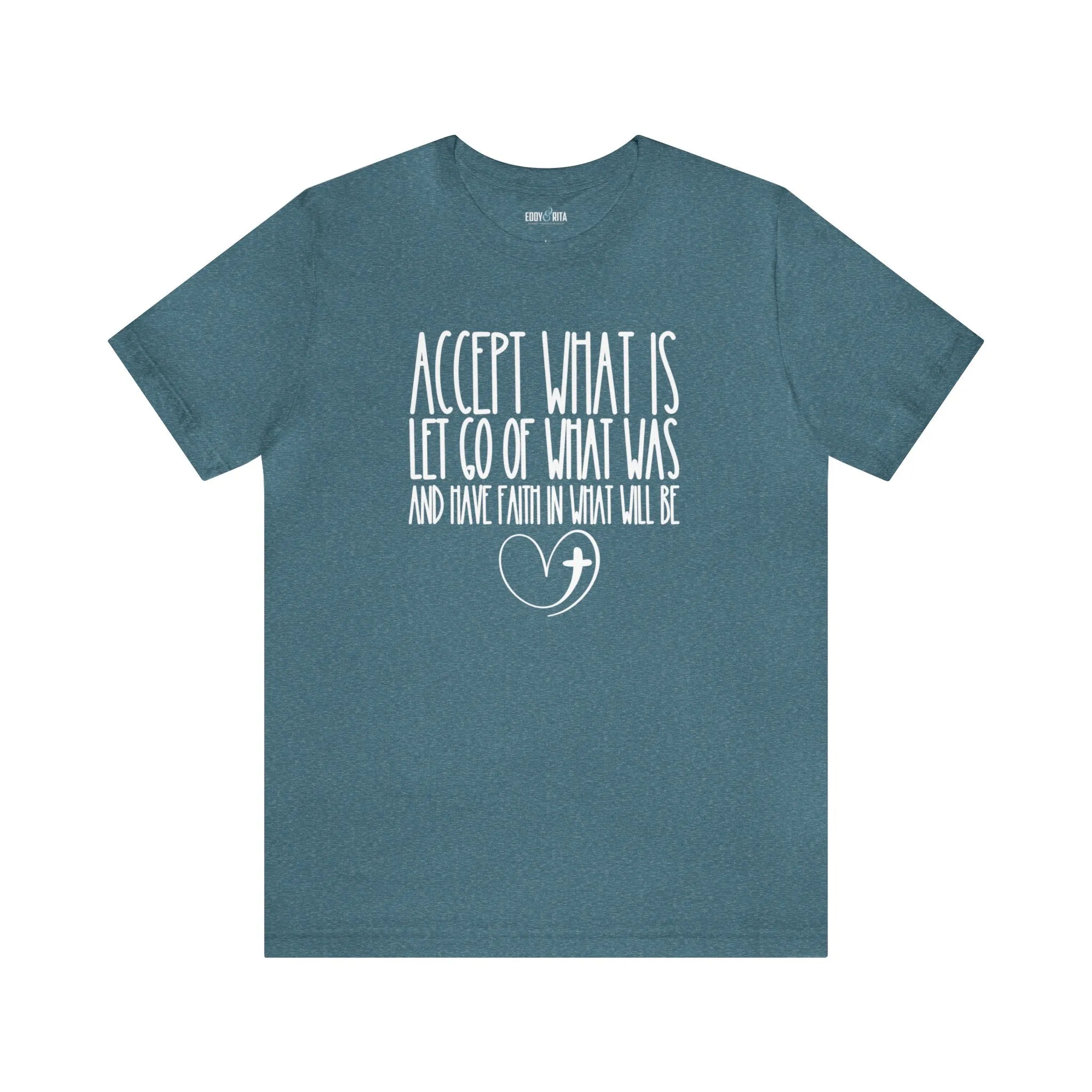Accept, Let Go, Have Faith Women's Bella Canvas Tee: Inspirational Comfort with Stylish Ease