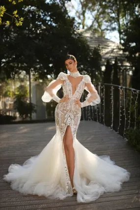 Aislinn  Elegant Long Sleeves Evening Dress