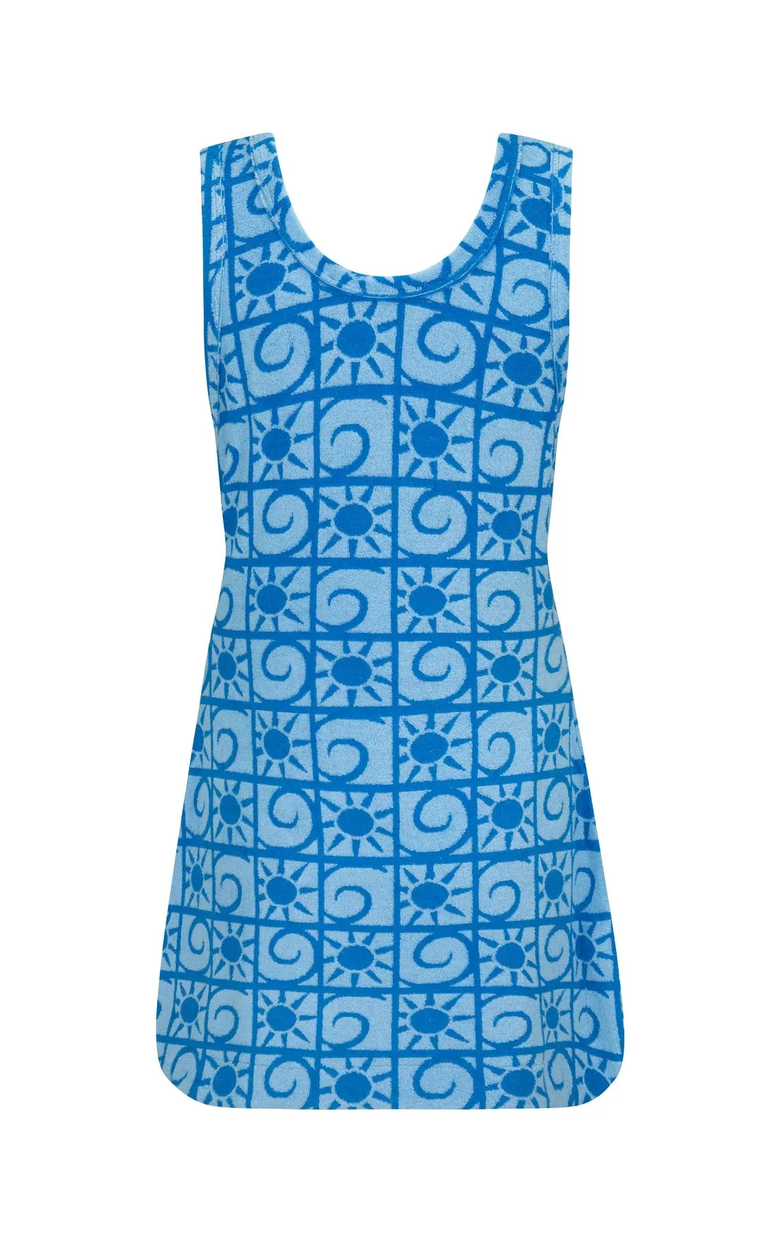 ARAMINTA JAMES Womens Sunseeker Terry Dress - Light Cornflower