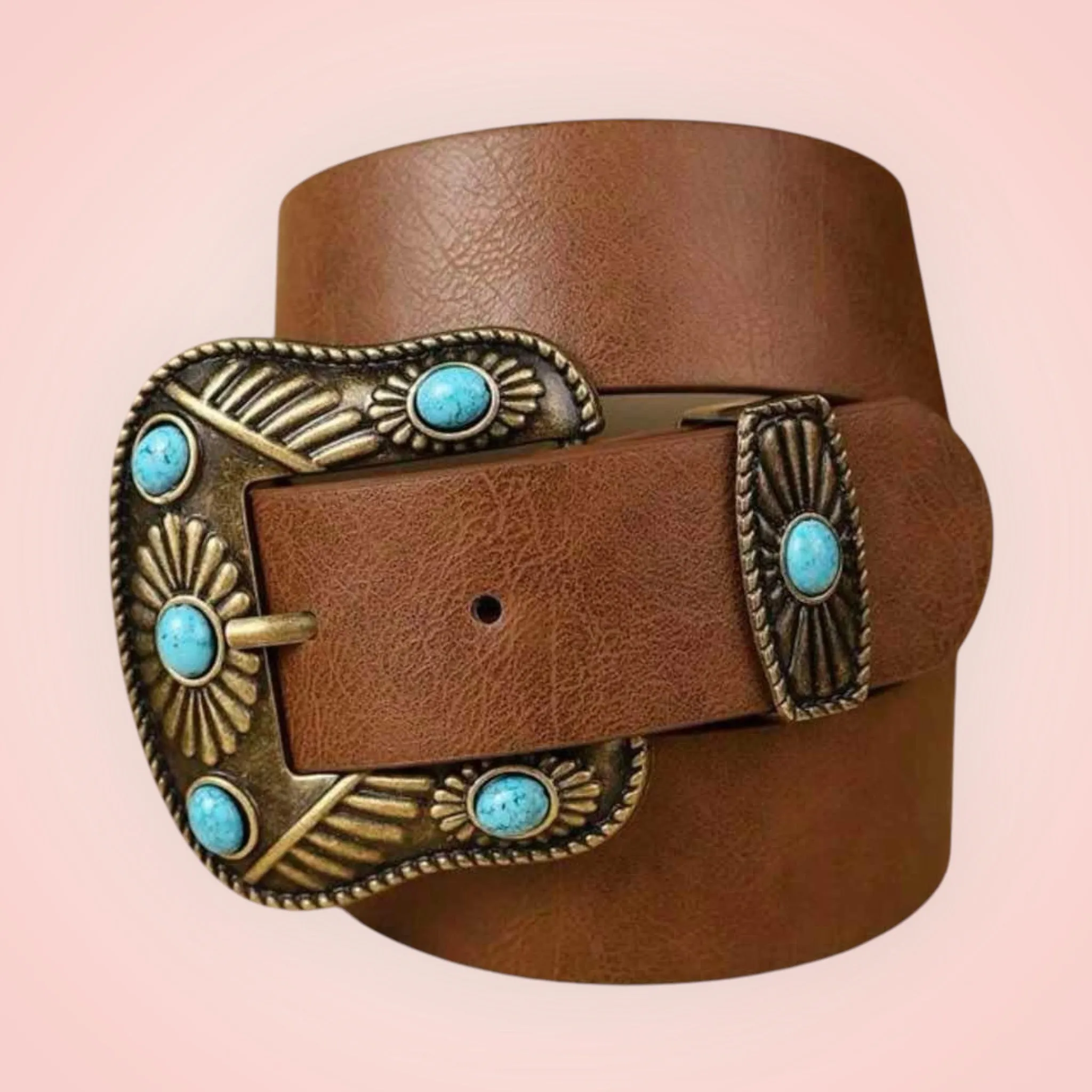Astrid Belt- Dark tan
