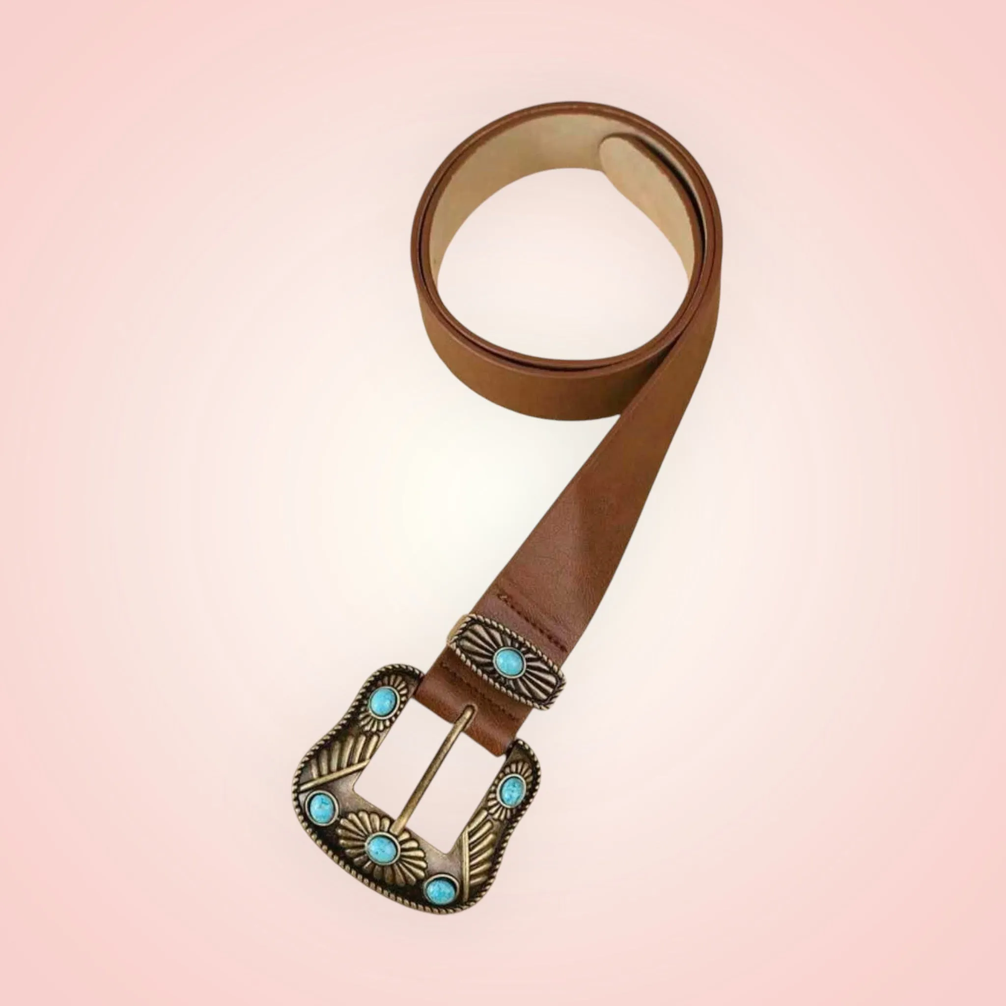 Astrid Belt- Dark tan