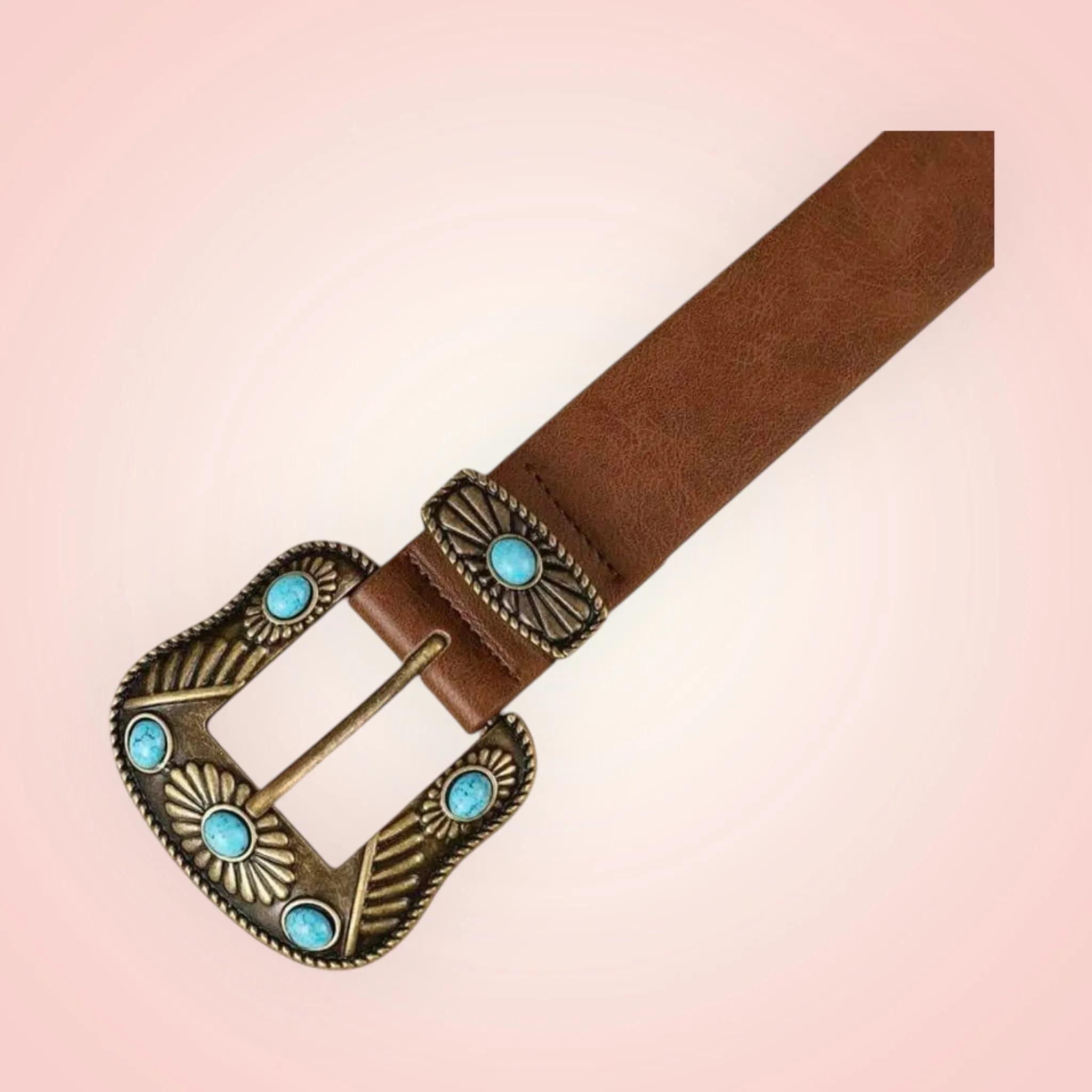 Astrid Belt- Dark tan
