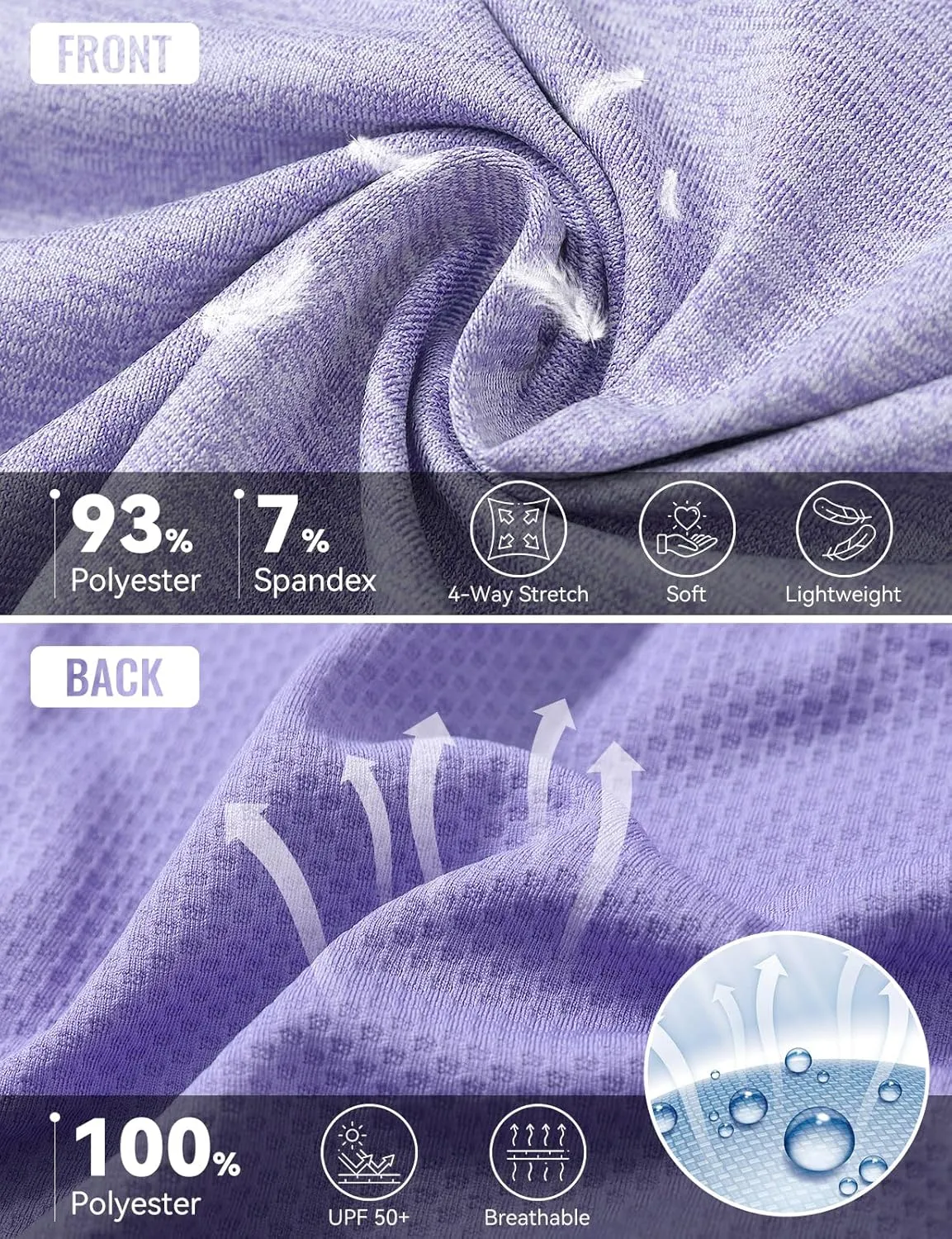 baleaf Long Sleeve Workout Tops for Women Running Athletic Shirts Active Quick Dry Lightweight Moisture Wicking
