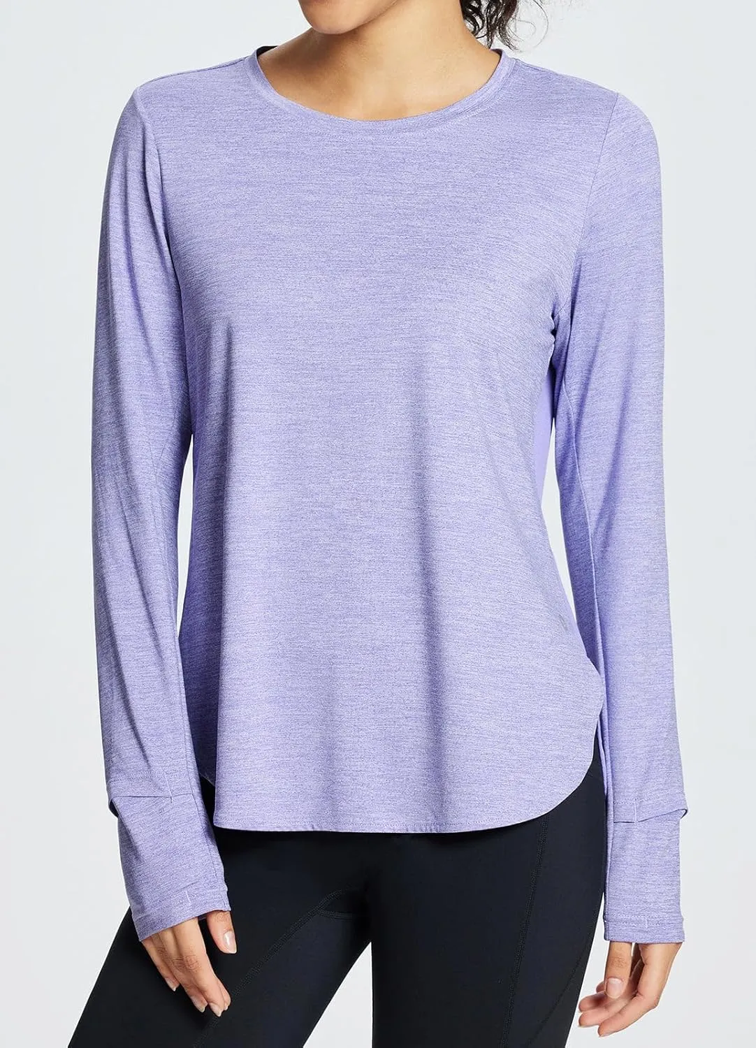 baleaf Long Sleeve Workout Tops for Women Running Athletic Shirts Active Quick Dry Lightweight Moisture Wicking