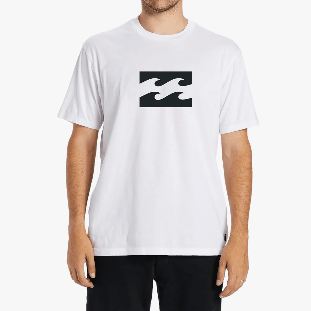 Billabong Mens Team Wave Short Sleeve Tee White