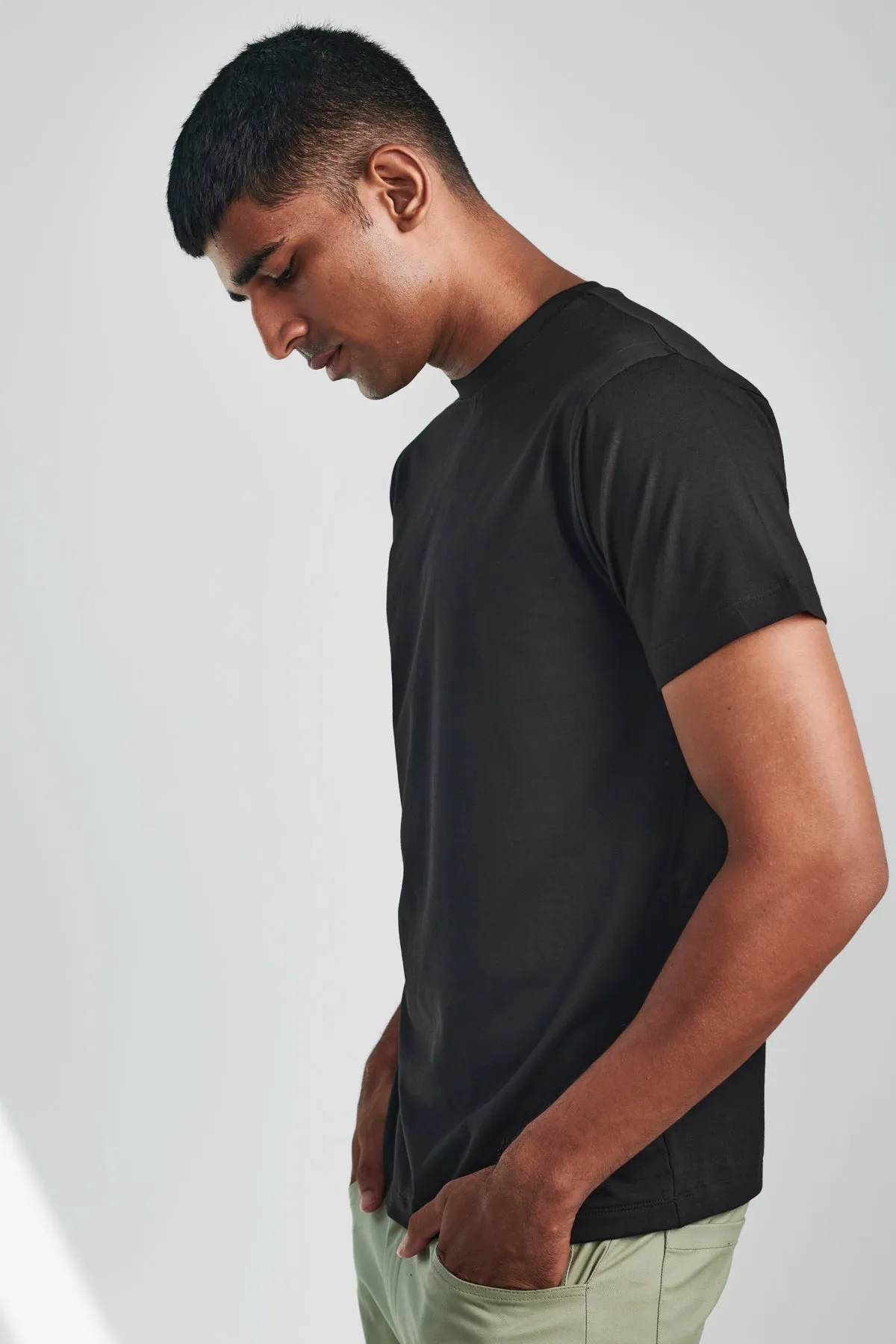 Black Regular Core Tee
