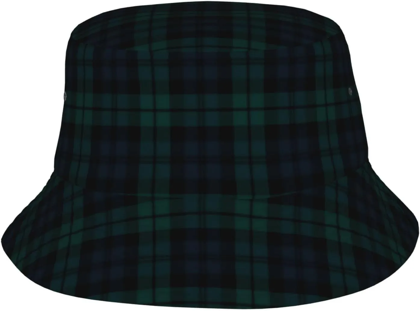 Black Watch Tartan Bucket Hat for Women Men Sun Cap Packable Outdoor Fisherman Hat