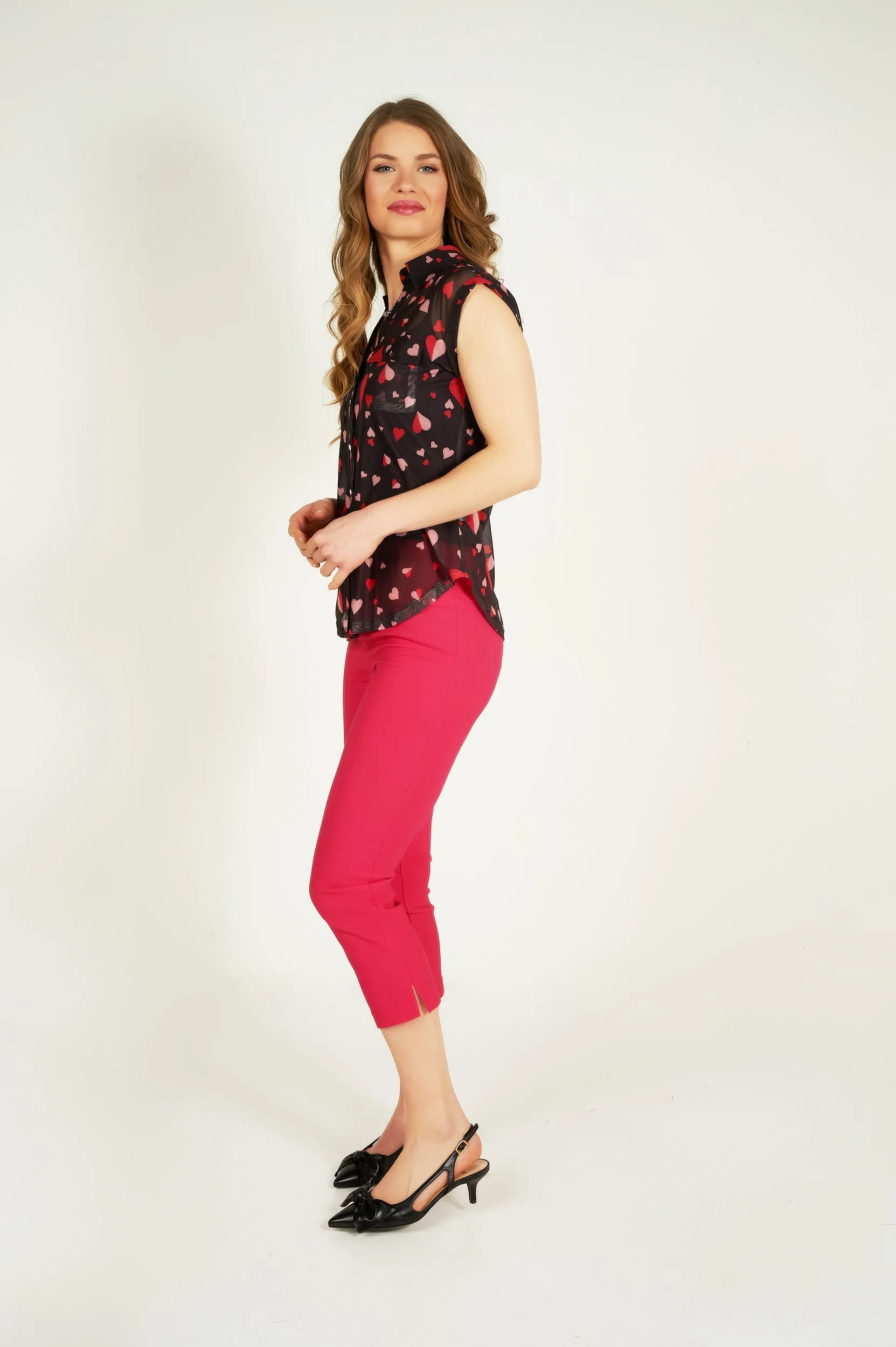 Blouse transparente sans manches - TESSY-MH-X1 - (E-B16)