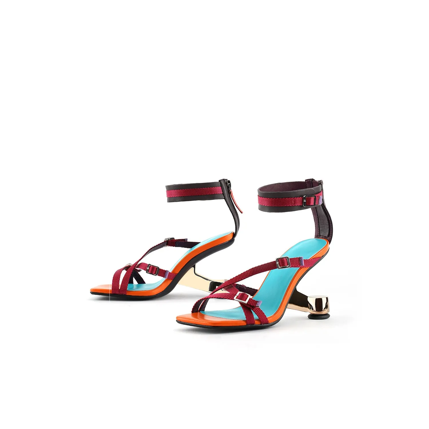 Boho Stage Ankle Strap Mules