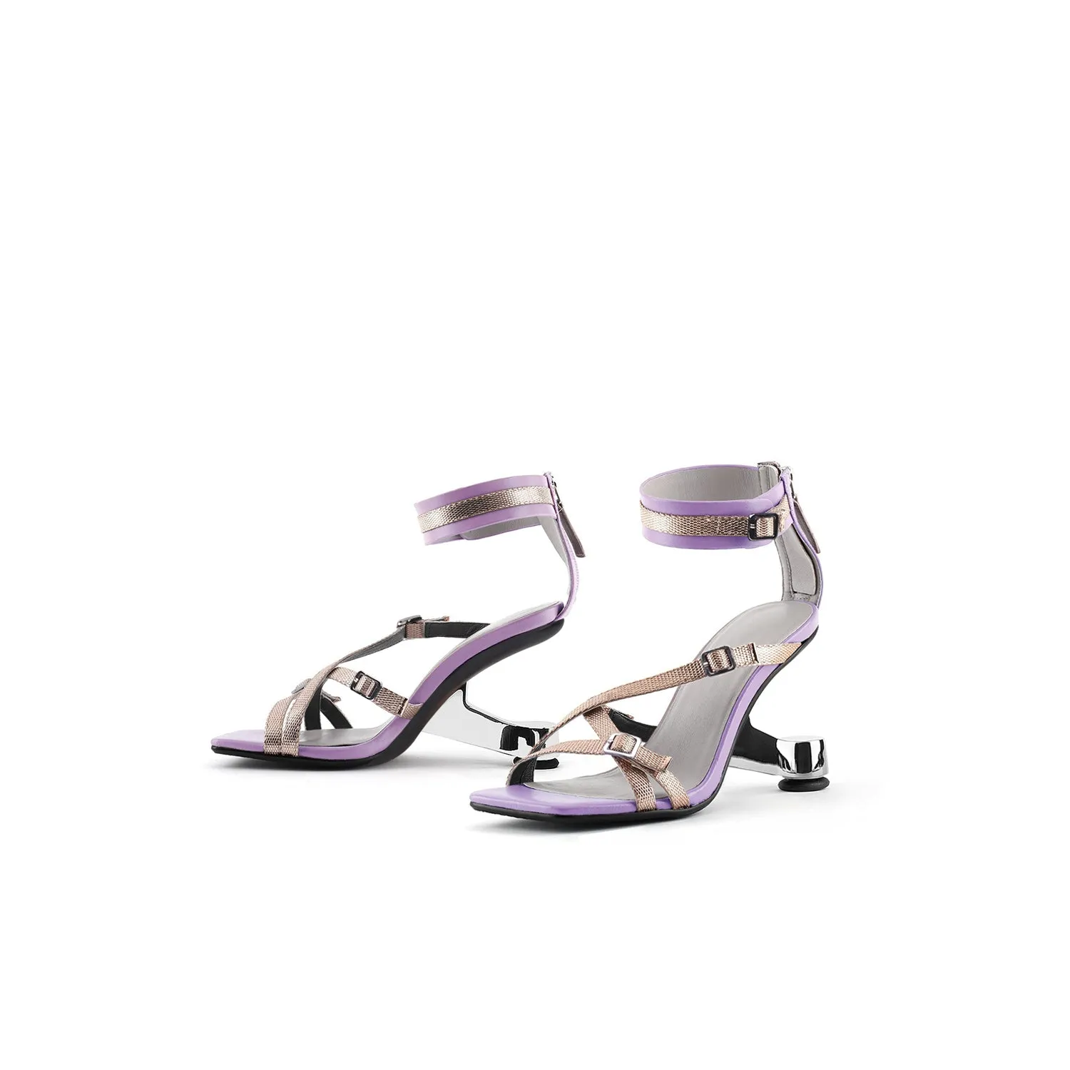Boho Stage Ankle Strap Mules