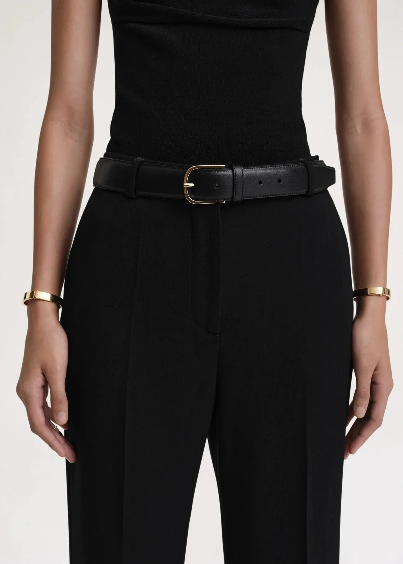 Bold Trouser Belt - Black