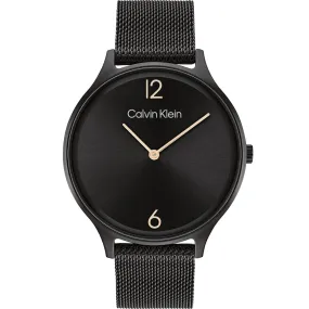 Calvin Klein 25200004 Timeless Black Mesh Womens Watch