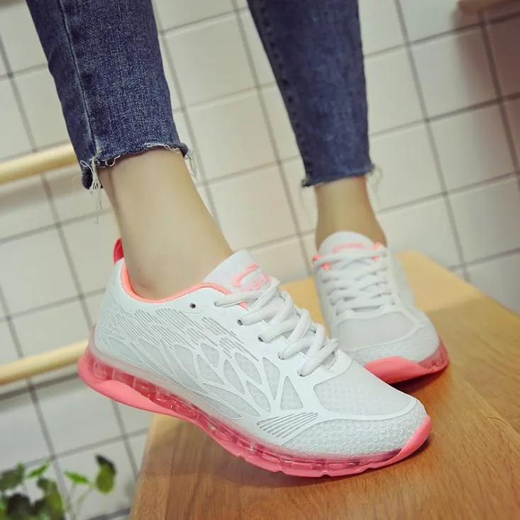Casual Fashion Crystal Bottom Solid Color Round Toe Sport Sneakers
