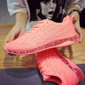 Casual Fashion Crystal Bottom Solid Color Round Toe Sport Sneakers