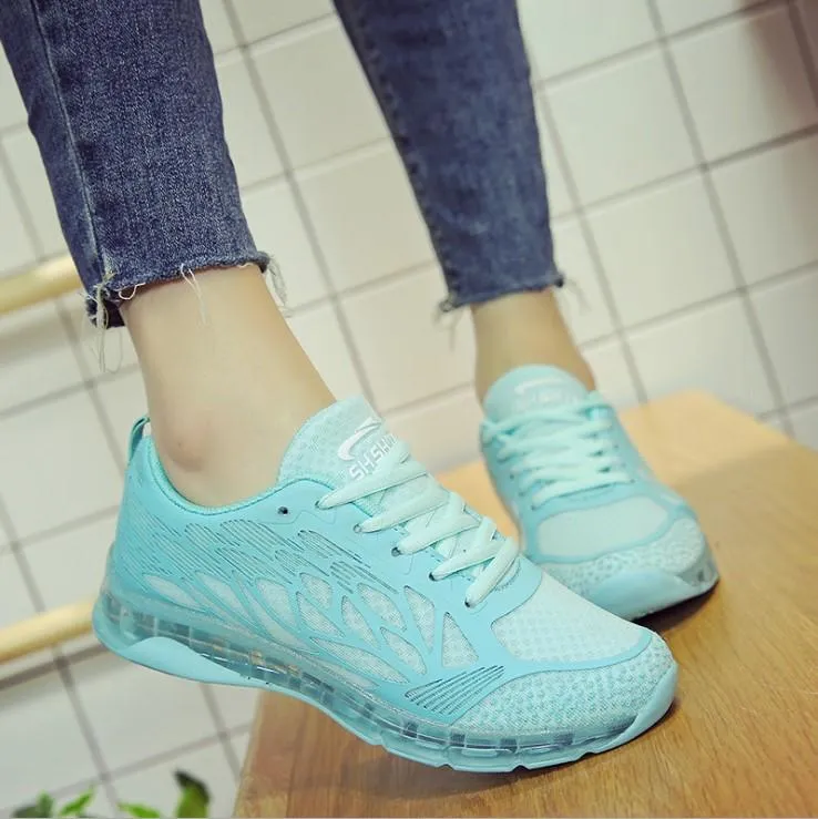 Casual Fashion Crystal Bottom Solid Color Round Toe Sport Sneakers