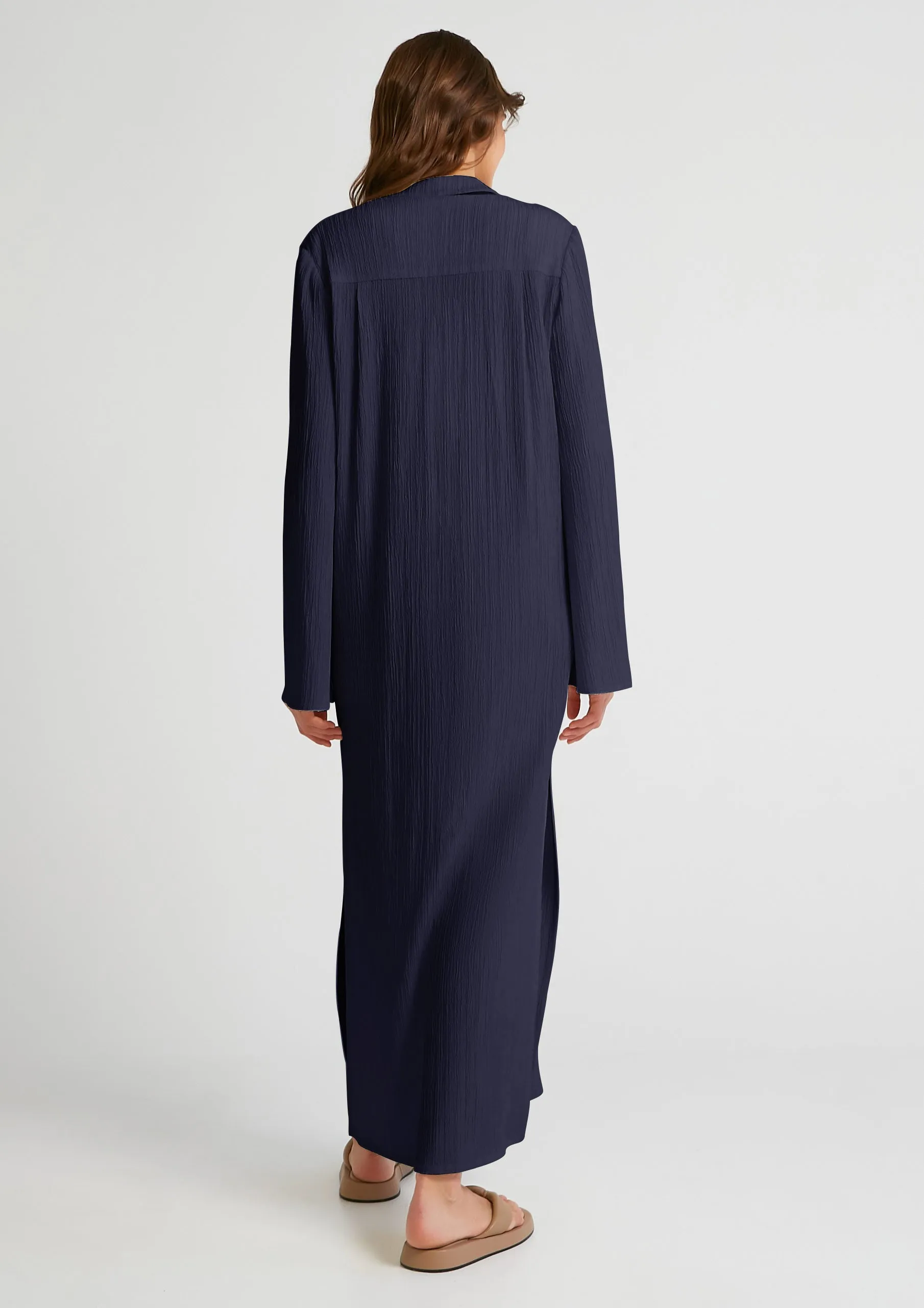 Chic Elegant Kaftan (Navy Blue)