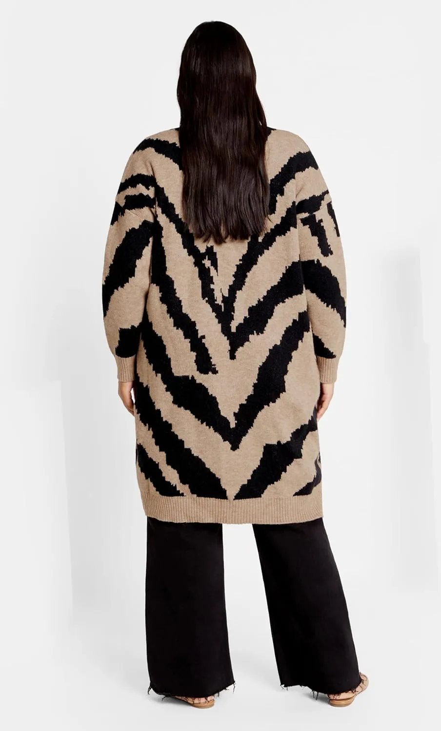 City Chic Women's Plus Size Earn Your Stripes Cardigan