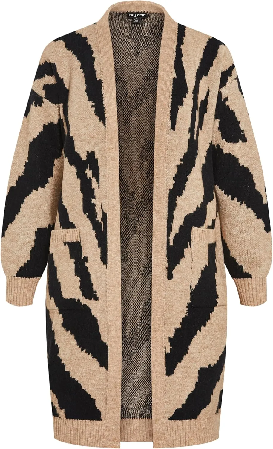 City Chic Women's Plus Size Earn Your Stripes Cardigan