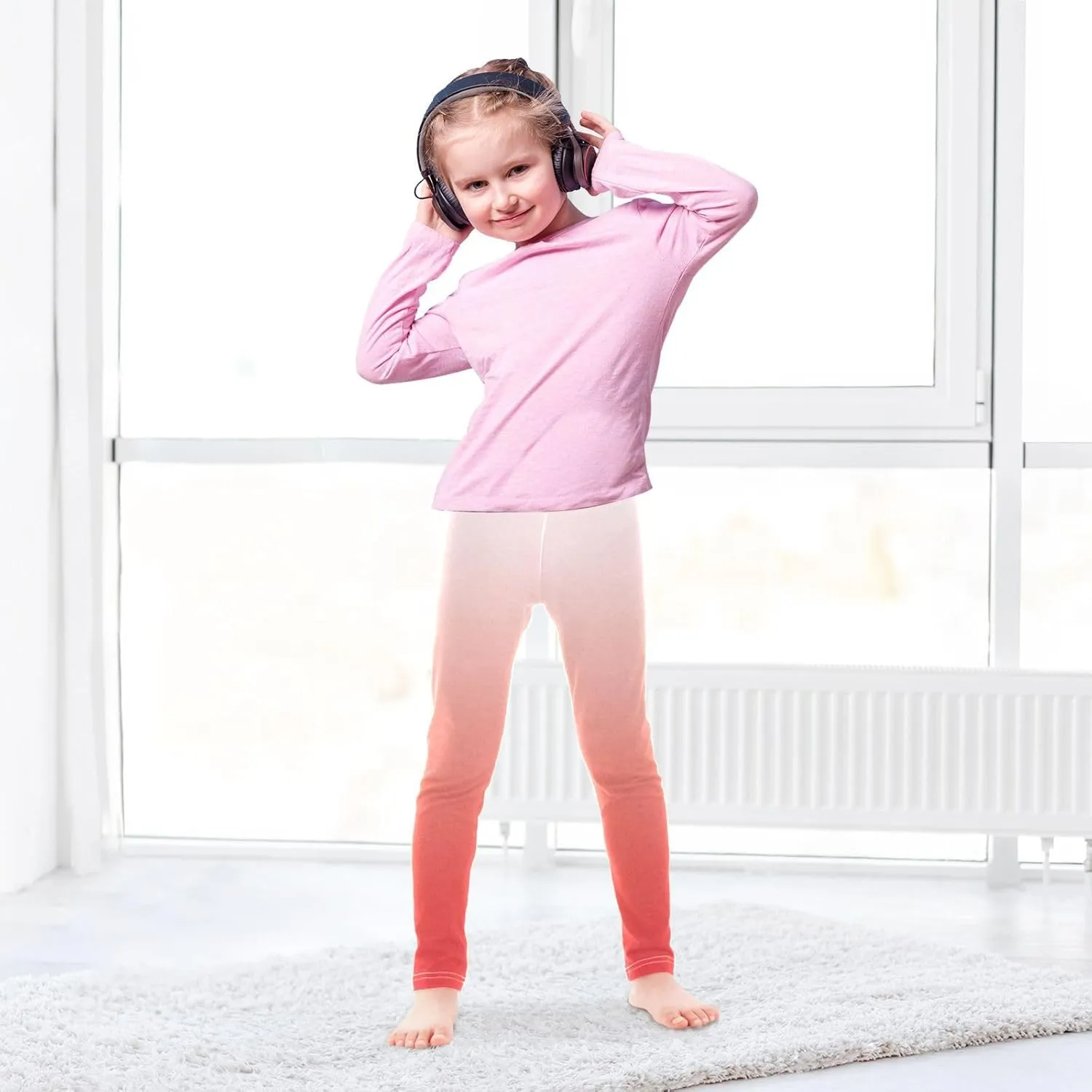 Comfortable Honeydew Baby Girls Leggings for School, Gymnastics, Dance, Yoga, Pants for Toddler Girls Size 4