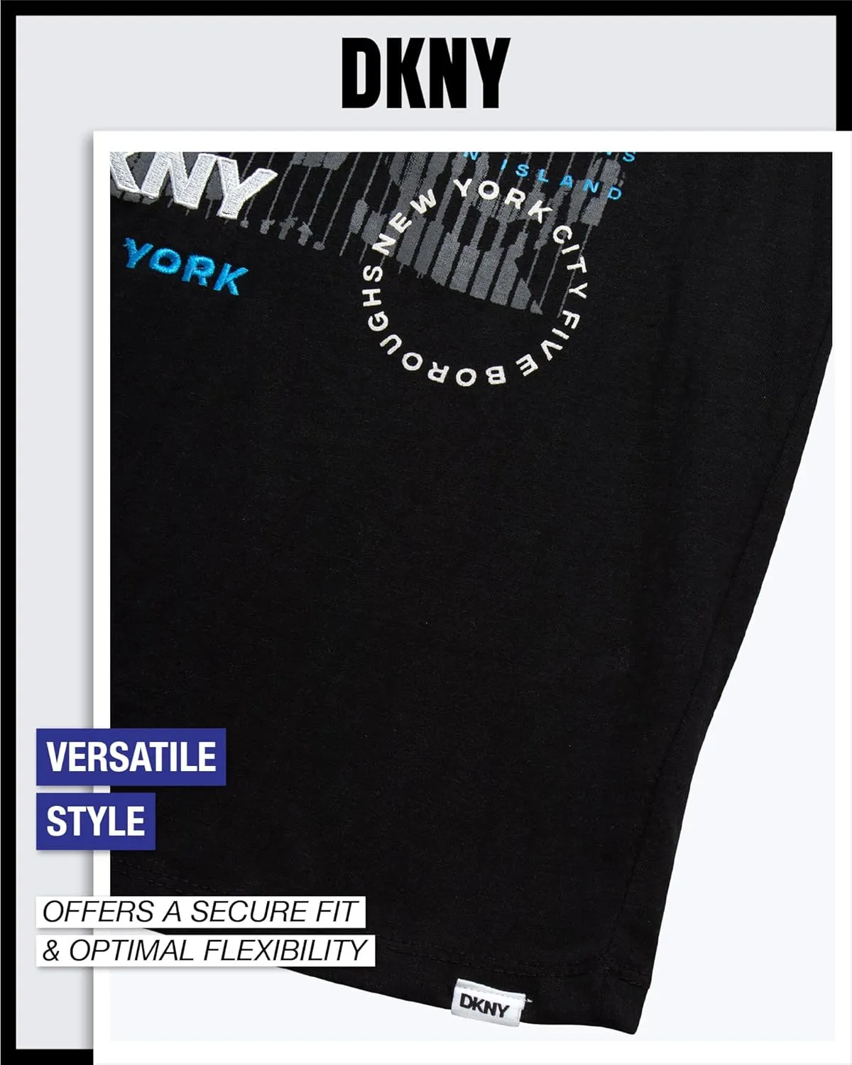 DKNY Boys' Graphic Tee - Soft and Breathable Classic Crewneck Short Sleeve Pullover T-Shirt for Boys (Sizes: 8-20)