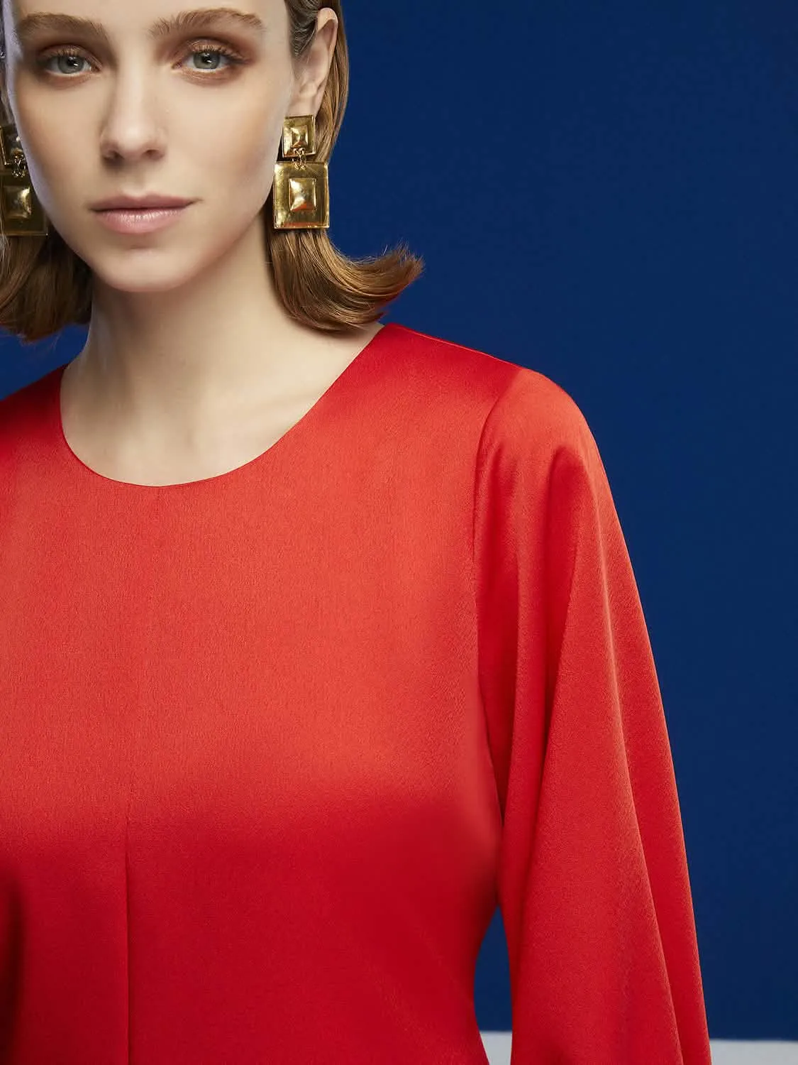 Elegant Waist-Defined Mini Dress