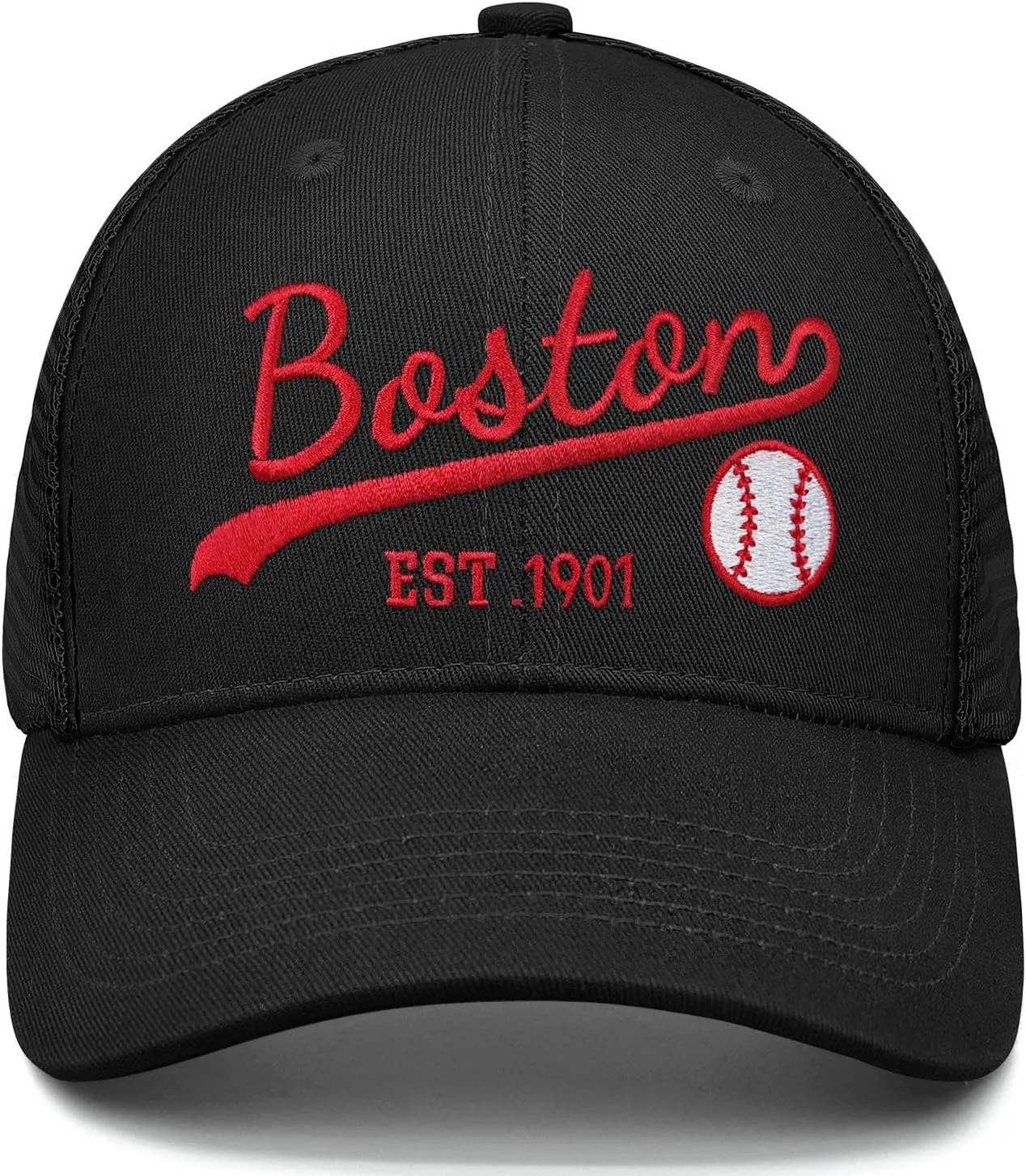 Embroidered City Trucker Hat for Men Women Mesh Unisex Baseball Cap