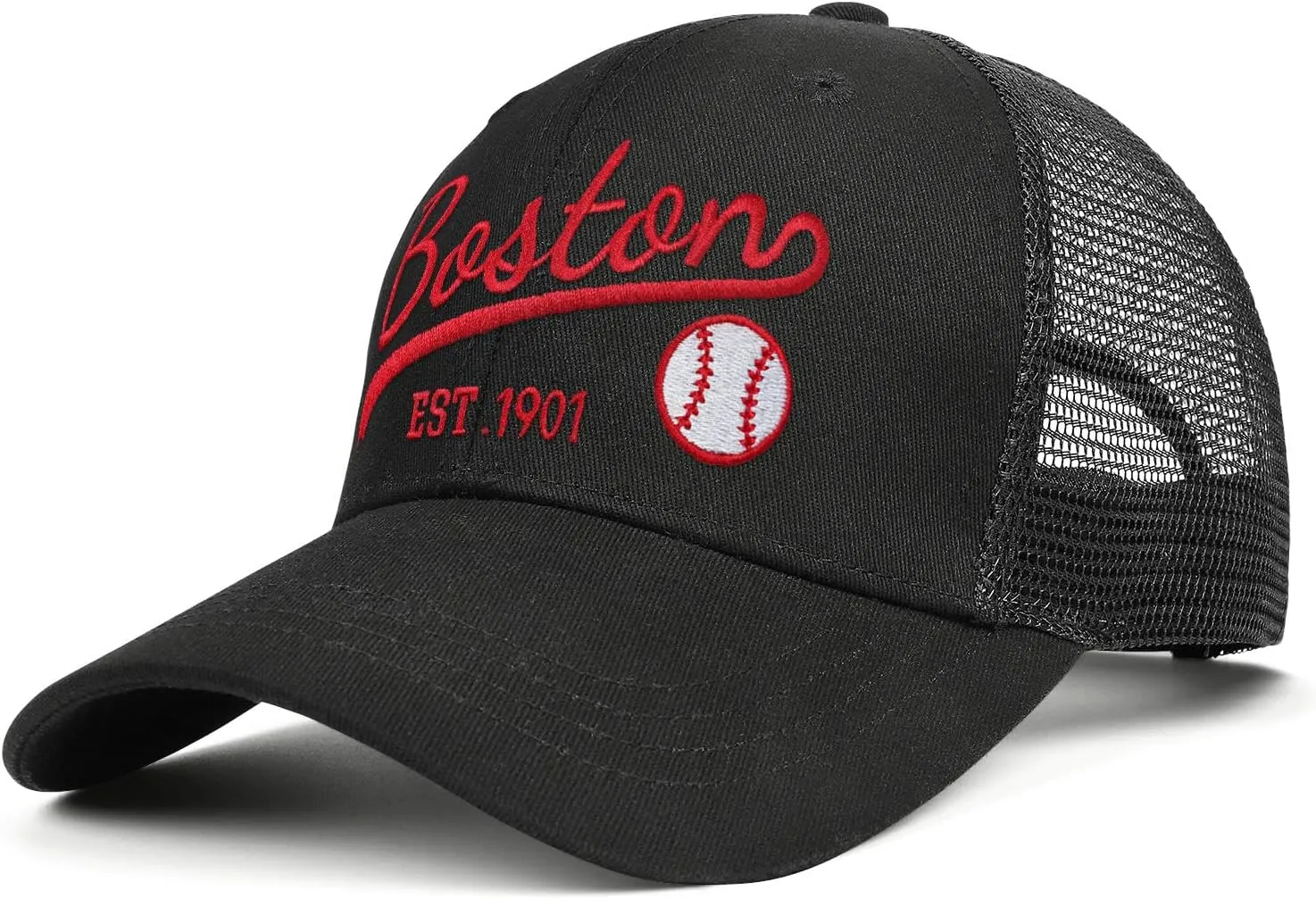 Embroidered City Trucker Hat for Men Women Mesh Unisex Baseball Cap