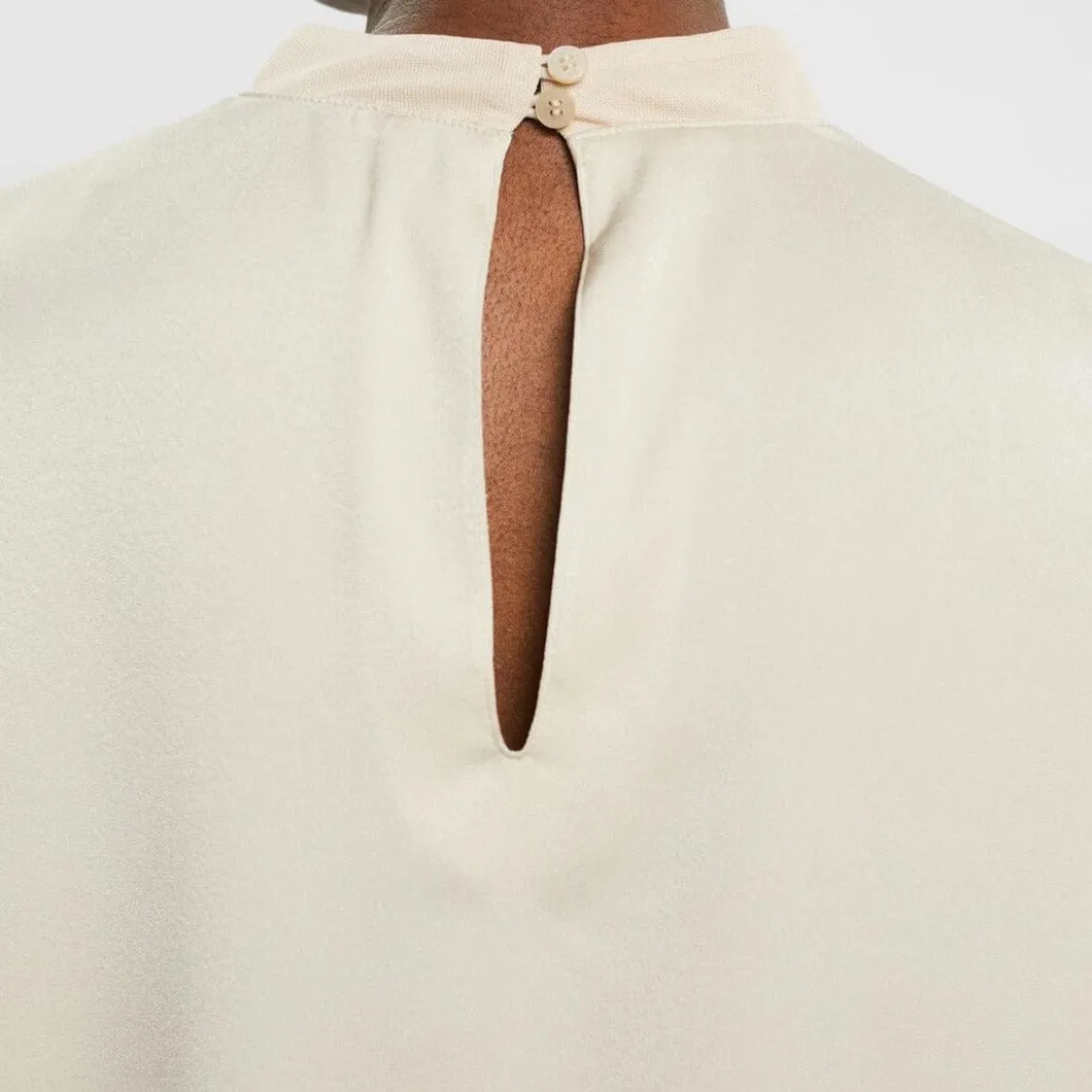 Esprit Satin blouse Light Taupe