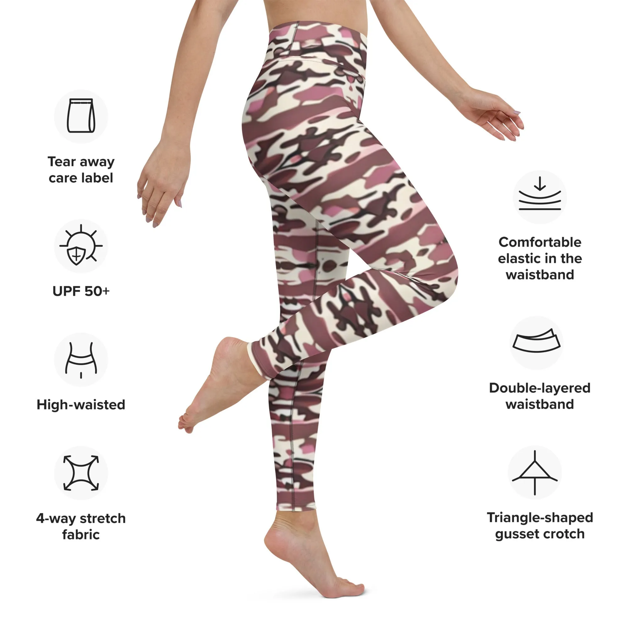 Fashionable Camouflage Yoga Leggings  |   Fitness Goals  & Comfortable