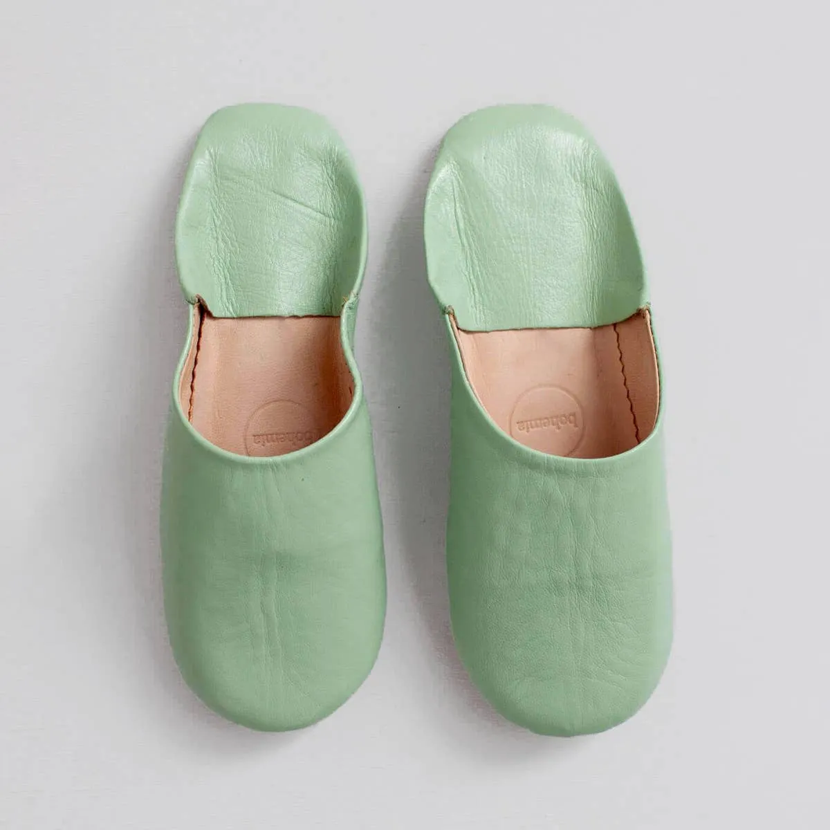 Handmade Babouche Slippers | Sage