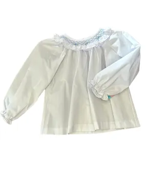 Light Blue Flower Blouse