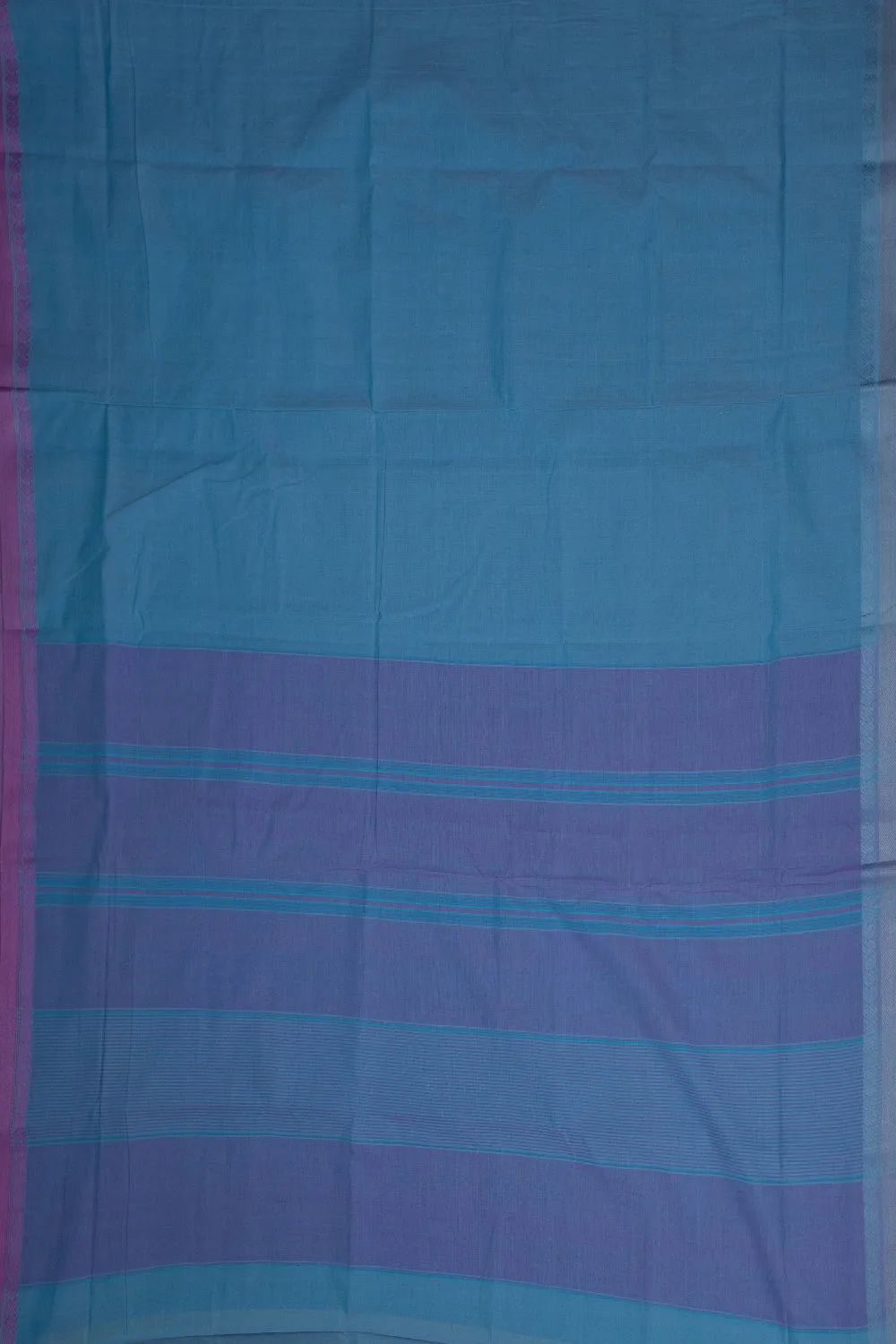 Light Blue Handwoven Cotton saree