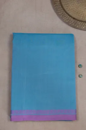 Light Blue Handwoven Cotton saree