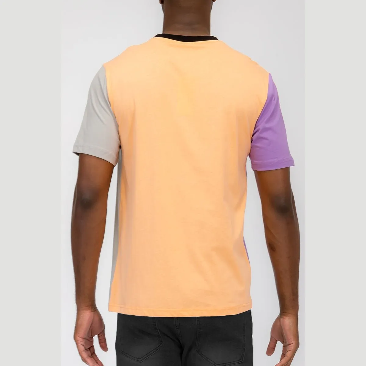 Lilac Color Block Tee