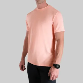 Luxury Crew Tee - Heathered Salmon