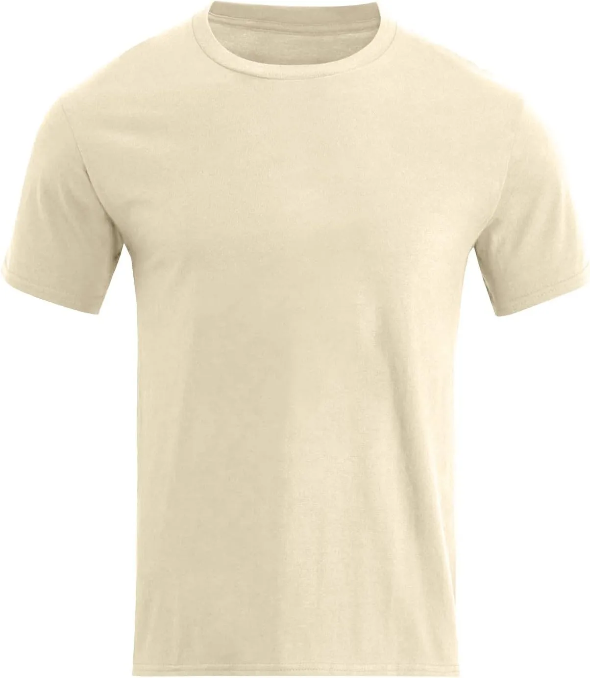 Men's Cotton T-Shirts Regular Fit Short Sleeve Crewneck Tops Basic Casual Solid Breathable Workout Daily Tees Clothes