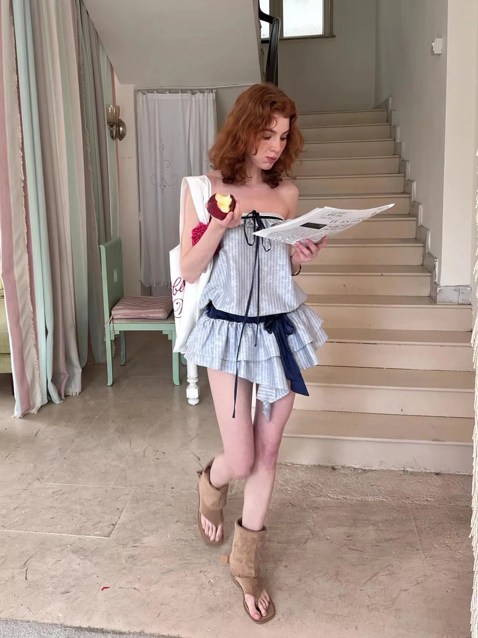 [Mine Be Thy Vers] Soft Parisian Dream Mini Dress
