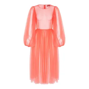 Molly Goddard Areesha dress soft tulle (pink)