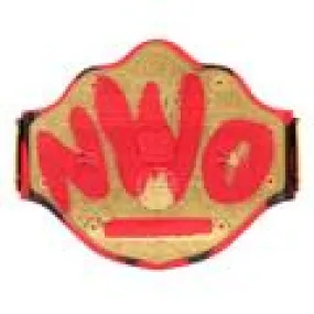 nWo Wolfpac Signature Series Championship Replica Title Signed