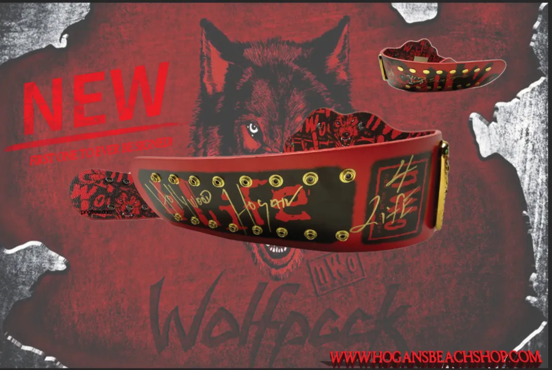 nWo Wolfpac Signature Series Championship Replica Title Signed