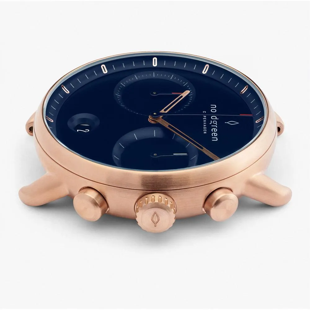 Pioneer | Navy Dial - Navy Leather - Refurbished
