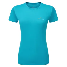 Ronhill Core Short Sleeve Running Tee - Womens - Azure/Bright White