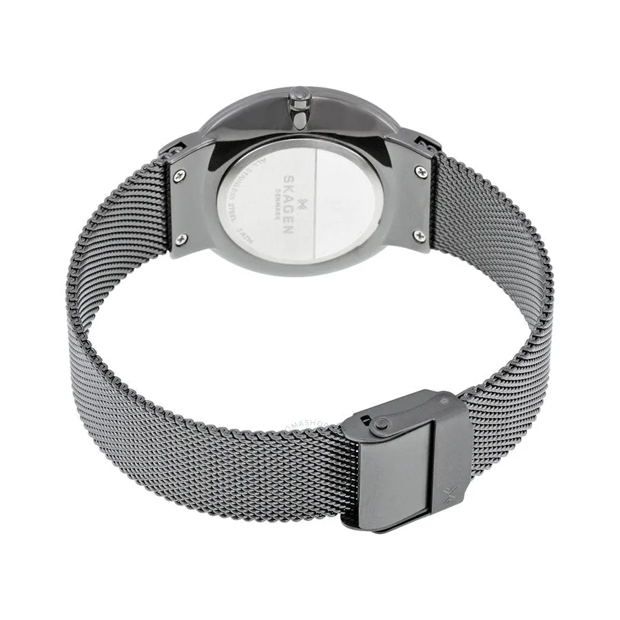 Skagen SKW2382 Freja Smoke Dial Grey-tone Steel Mesh Ladies Watch