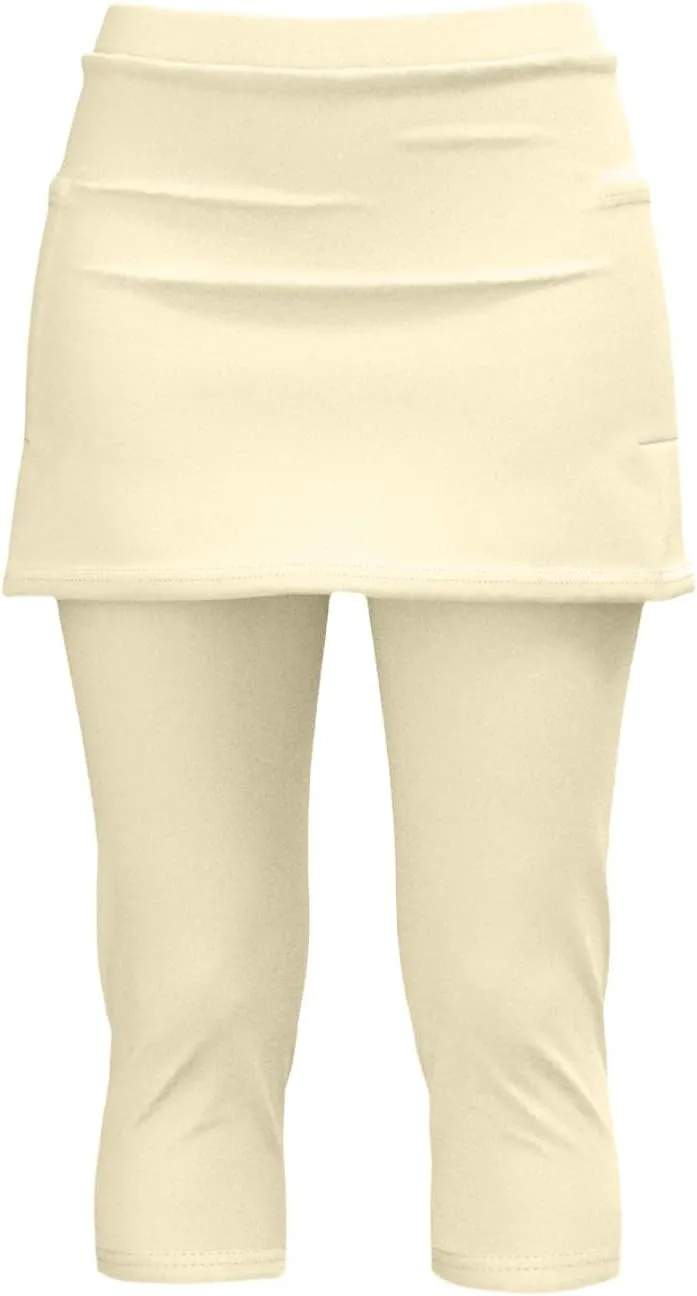 Skirted Leggings for Women 2025 Summer Golf Skorts Capris Gym Tennis Stretchy Soft Yoga Workout Legging with Skirts