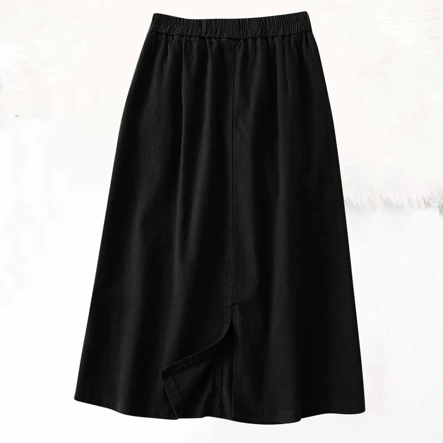 Summer Skirts for Women 2025 Trendy High Waisted Bubble Long Skirt Casual Soft Maxi Linen Skirt with Pockets