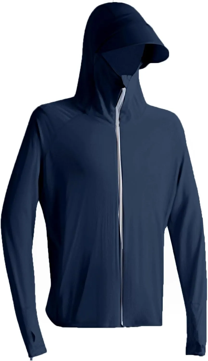 Sun Protection Shirt for Men UPF 50  Long Sleeve Lightweight Breathable Fishing Rash Guard Hoodes Sun Shirt